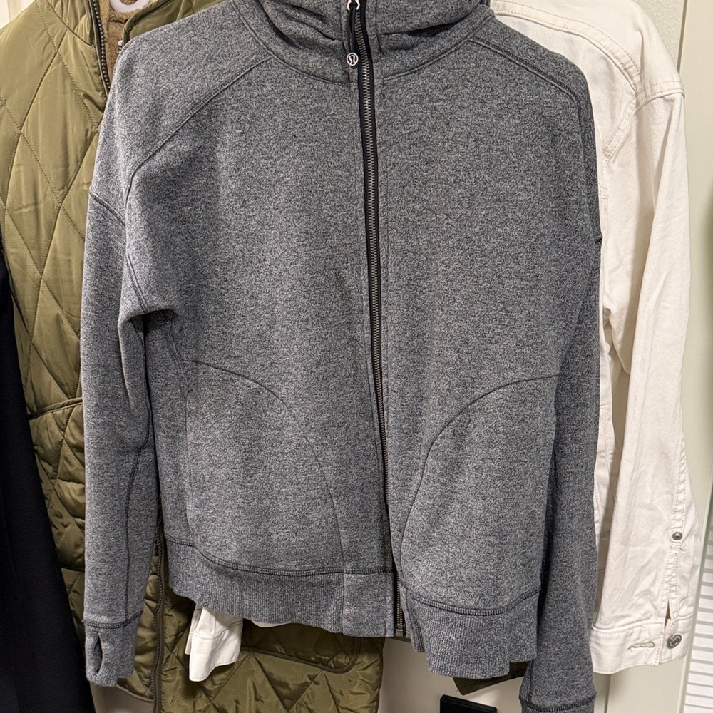Gray Lululemon Zip-Up Hoodie